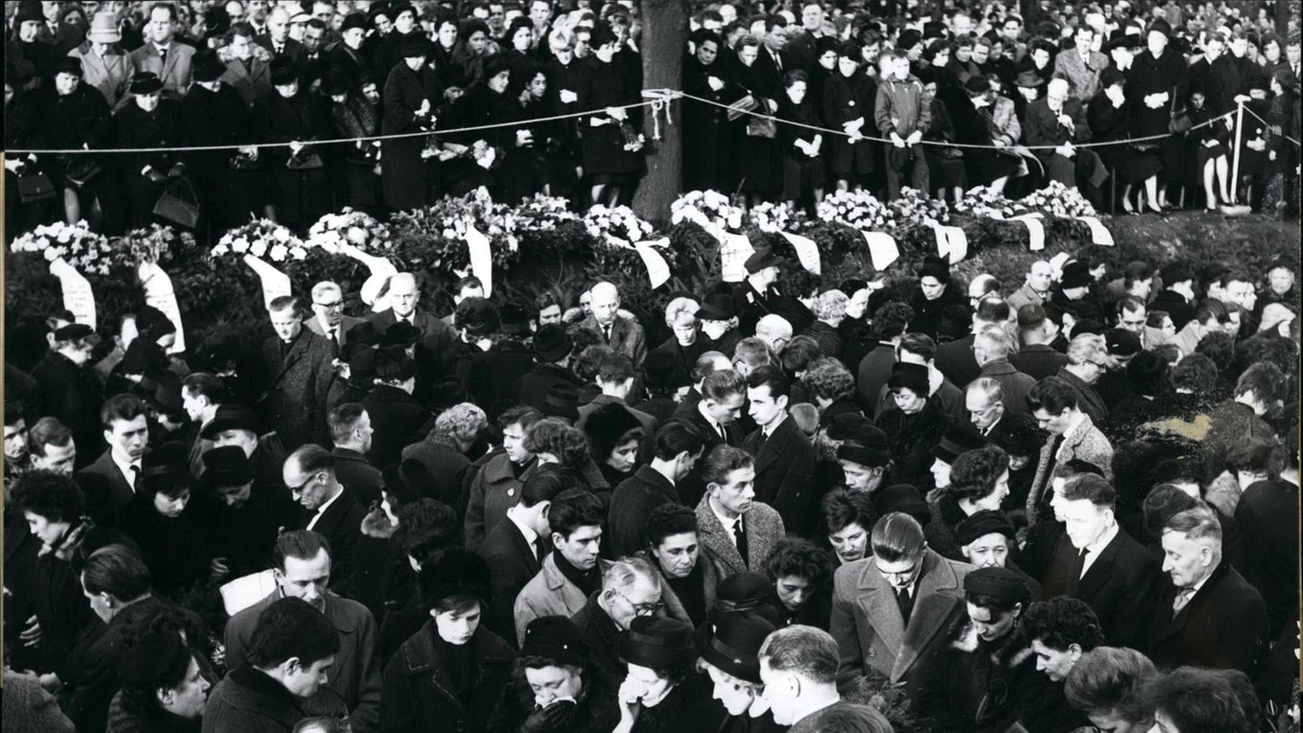 Beerdigung der Opfer des Grubenunglücks