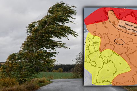 DWD Sturm Orkan Nadia