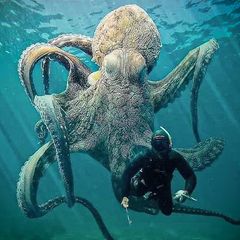 Bedrohlicher Oktopus schwebt hinter Taucher: Ist dieses Atemberaubende Naturfoto wirklich echt?