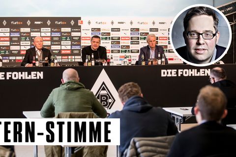 Max Eberl auf Pressekonferenz