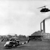 Hubschrauber am der Grube Luisenthal