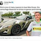 Max Kruse mit Maserati