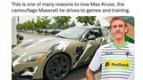 Max Kruse mit Maserati
