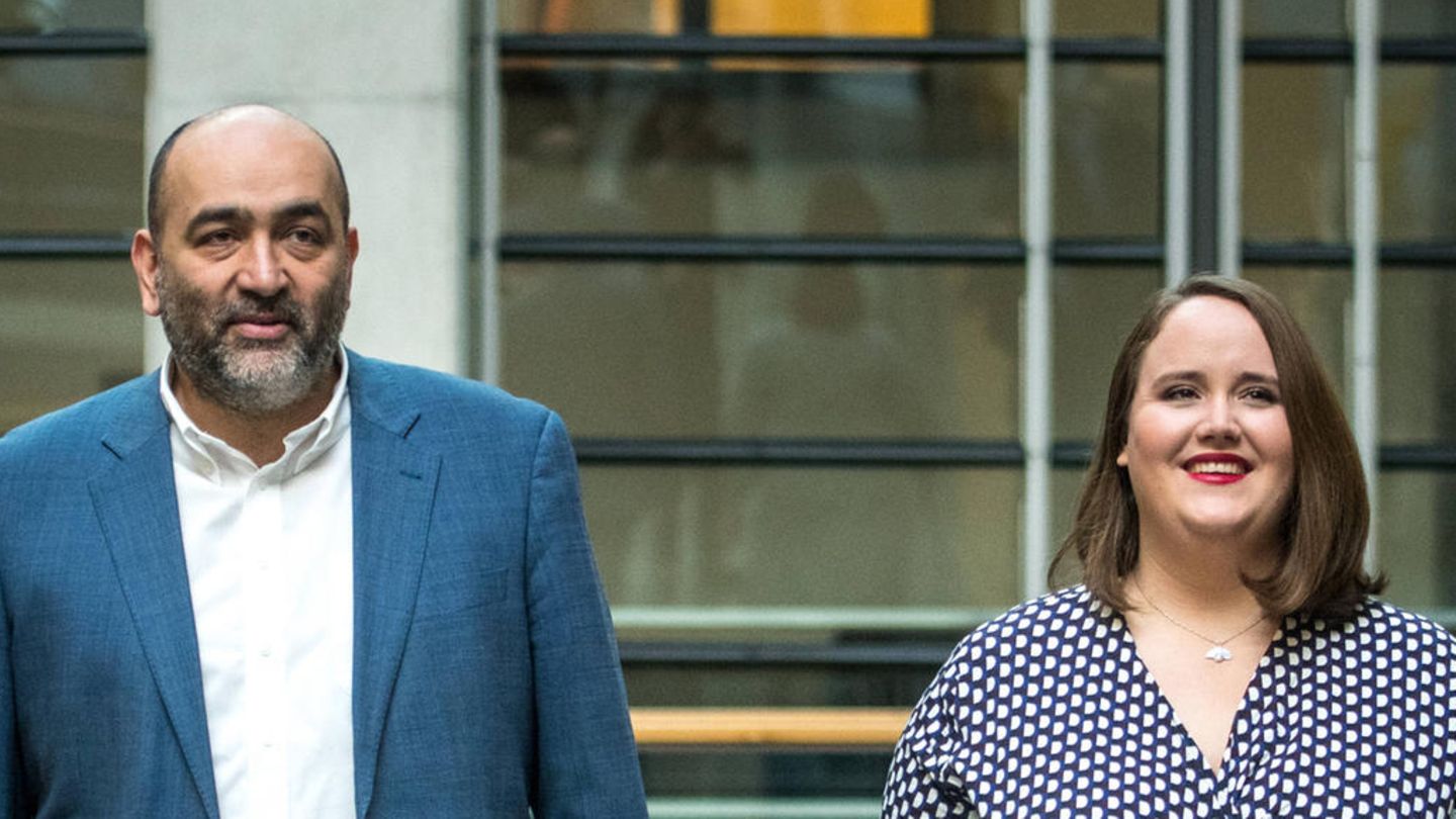 Die neue Grüne Parteispitze: Omid Nouripour (l.) und Ricarda Lang