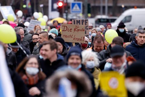 Corona-Demonstration der Querdenken-Bewegung