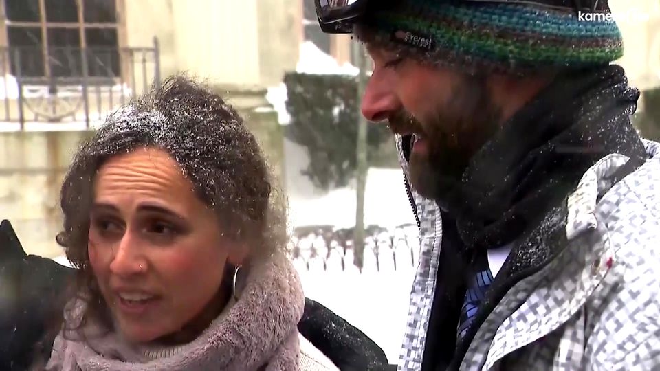 Blizzard in den USA: Hochzeit mitten im Schneesturm
