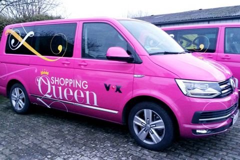 Der legendäre Van, in dem die Kandidaten auf ihre Shopping-Tour gehen.