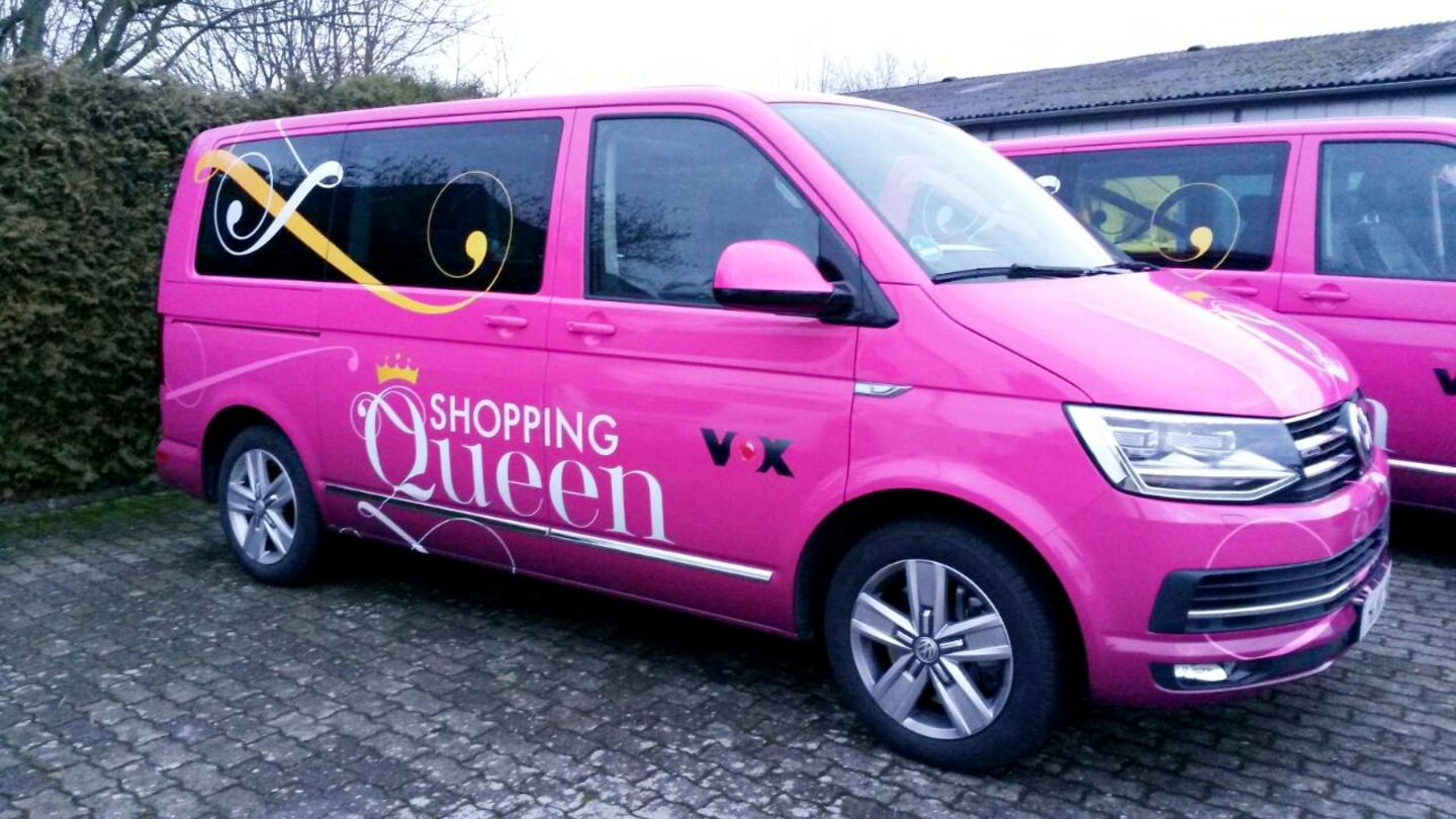 Der legendäre Van, in dem die Kandidaten auf ihre Shopping-Tour gehen.