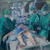 Simon Surjasentana - Öl auf Leinwand