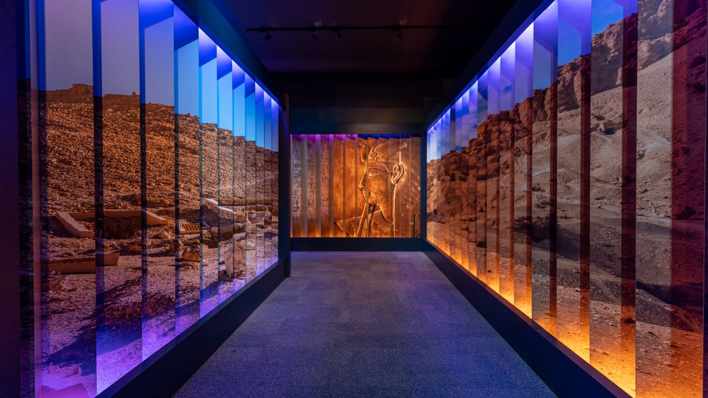 Die Aninmationen machen die Welt des alten Ägypten lebendig.