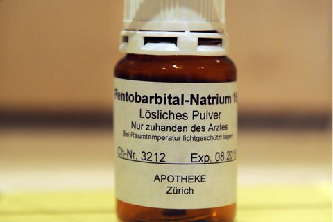 Das Betäubungsmittel Natrium-Pentobarbital wird in Belgien, den Niederlanden und der Schweiz im Rahmend der dort erlaubten Sterbehilfe eingesetzt