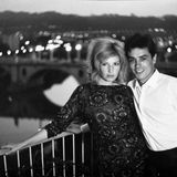 Monica Vitti und Alain Delon im August 1961 in Rom. Hier drehten sie den Antoioni-Film "Liebe 62".
