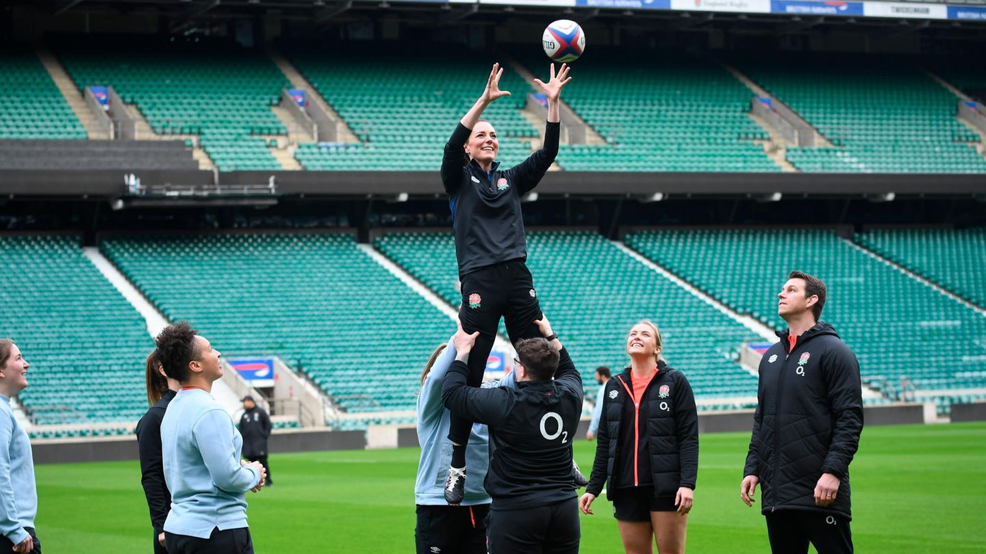Herzogin Kate Middleton Rugby
