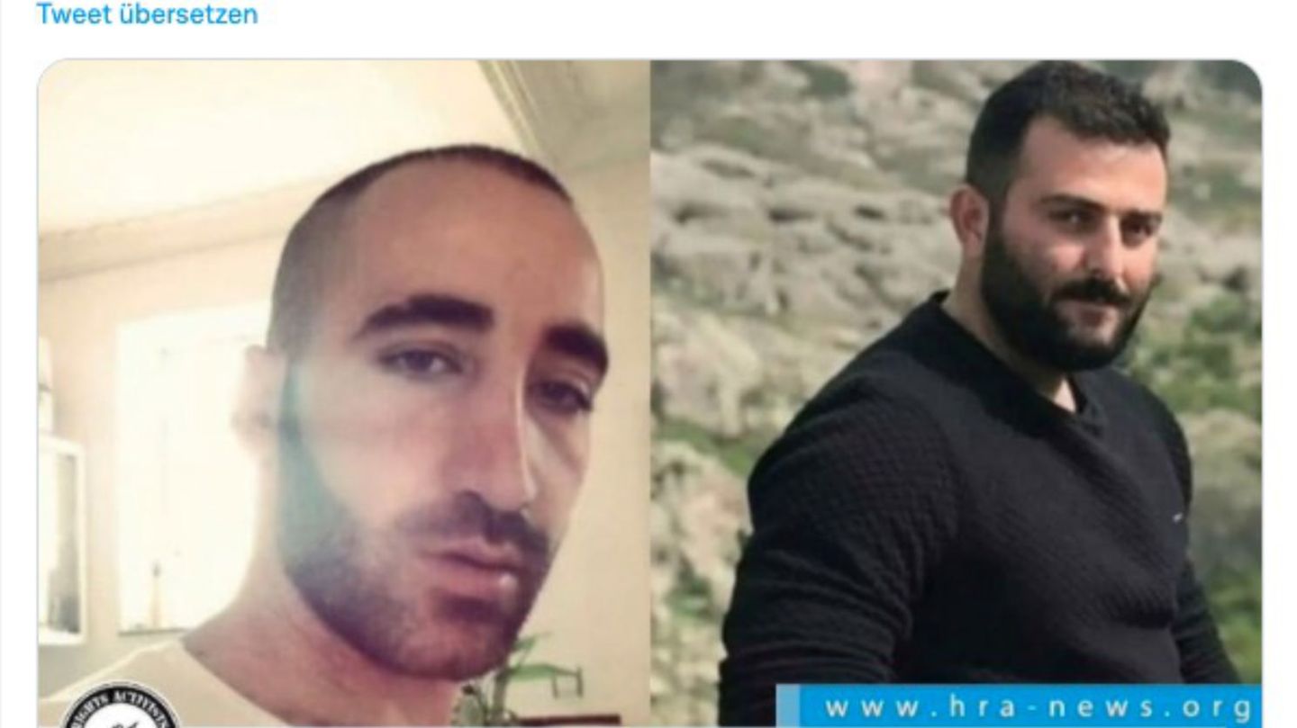 Die Iraner Mehrdad Karimpour und Farid Mohammadi