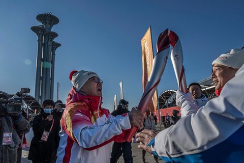 Peking 2022 Olympia Fackel