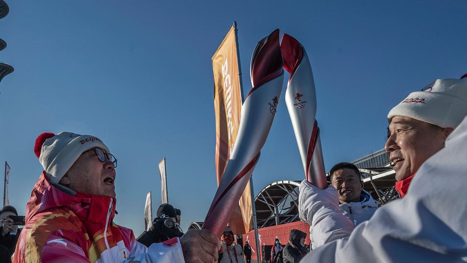 Peking 2022 Olympia Fackel Peking 2022 Olympia Fackel