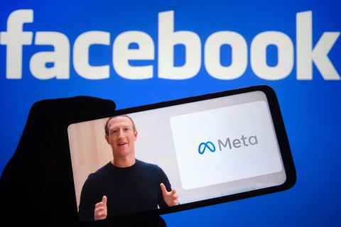 Mark Zuckerberg bei der Vorstellung von Facebook-Mutterkonzern Meta
