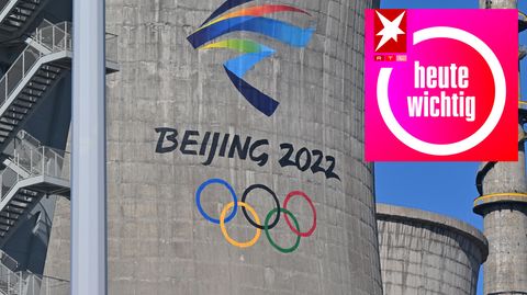 Logo der Olympischen Winterspiele in Peking