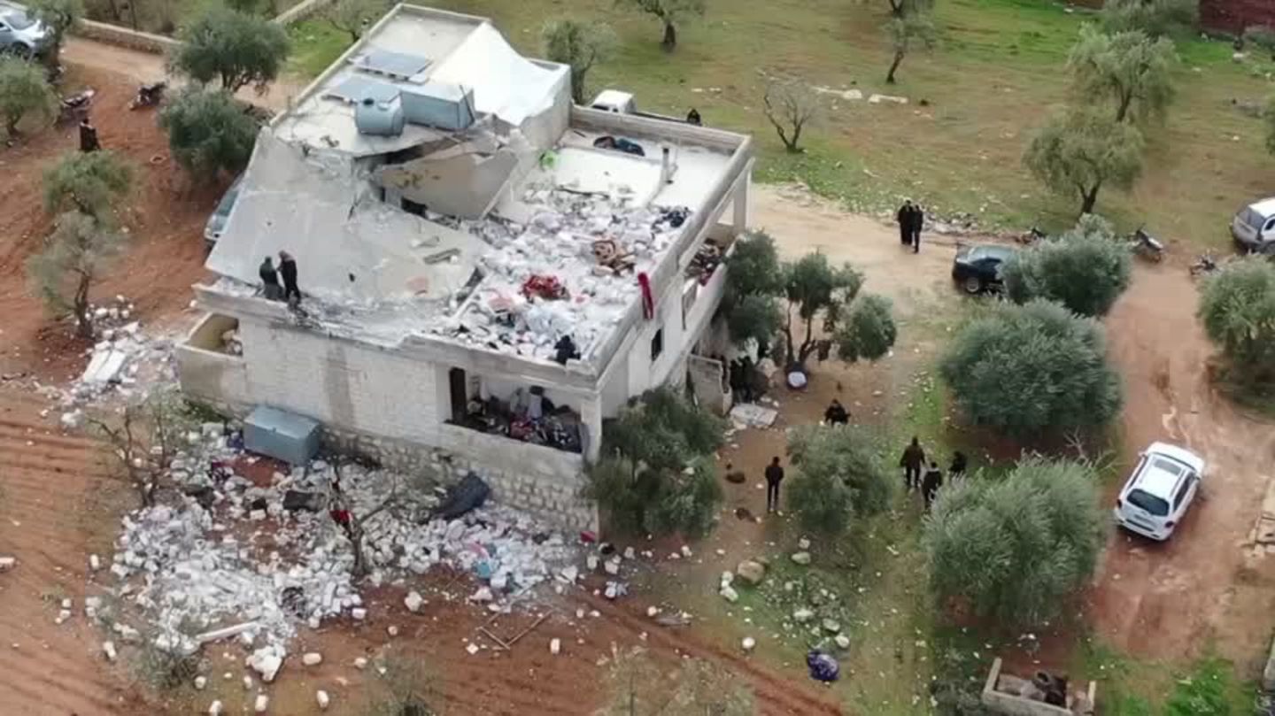 Joe Biden allows IS leader to be shot down – but he blows himself up (video)