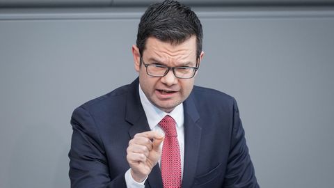 Marco Buschmann bei einer Rede im Bundestag