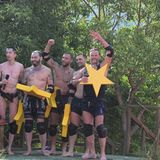 Acht von acht Sternen im spaßigsten Spiel des Camps. Da freut sich die Männerbande. Auch wenn am Ende des Abends nur noch drei von ihnen übrig bleiben. Nachdem Harald und Peter das Camp verlassen müssen, bleiben Eric, Manuel und Filip als letzte Kandidaten auf den Dschungelthron.