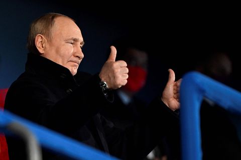 Wladimir Putin bei der Eröffnung der Olympischen Winterspiele in Peking 