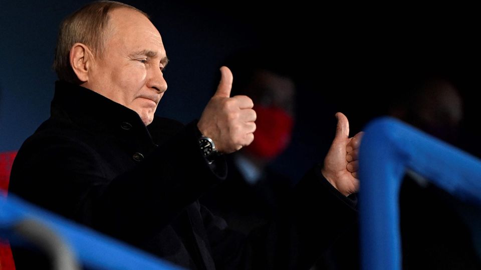 Wladimir Putin bei der Eröffnung der Olympischen Winterspiele in Peking 