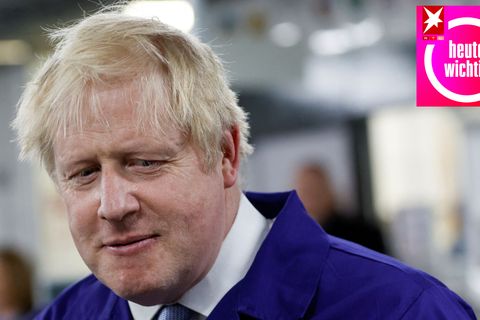 Boris Johnson während eines Besuchs einer Technischen Hochschule in Manchester