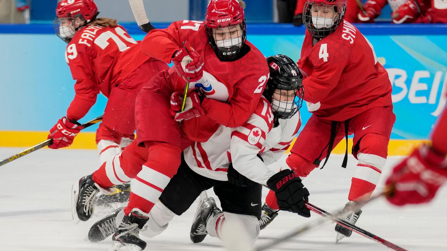 Eishockeyspiel Kanada - Russland