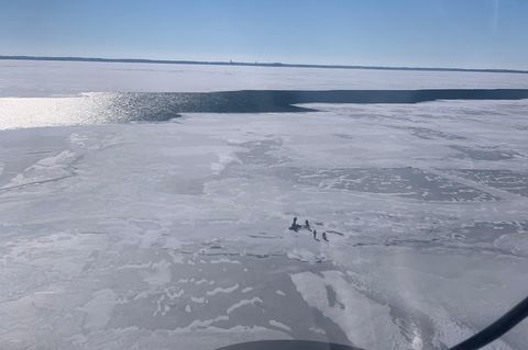 18 Menschen auf Eisscholle im Eriesee im US-Bundesstaat Ohio gestrandet