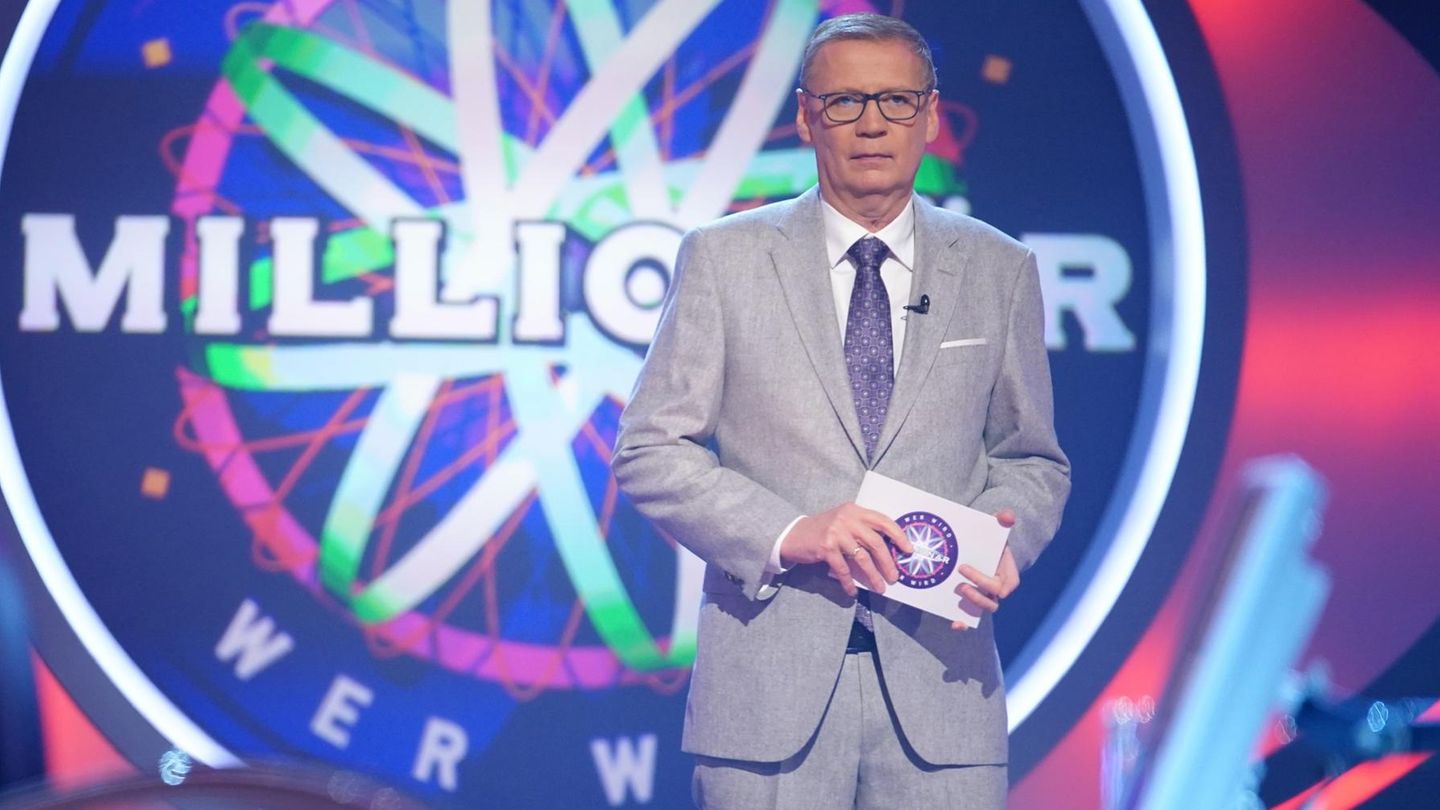 Günther Jauch bei der Aufzeichnung von "Wer wird Millionär?"