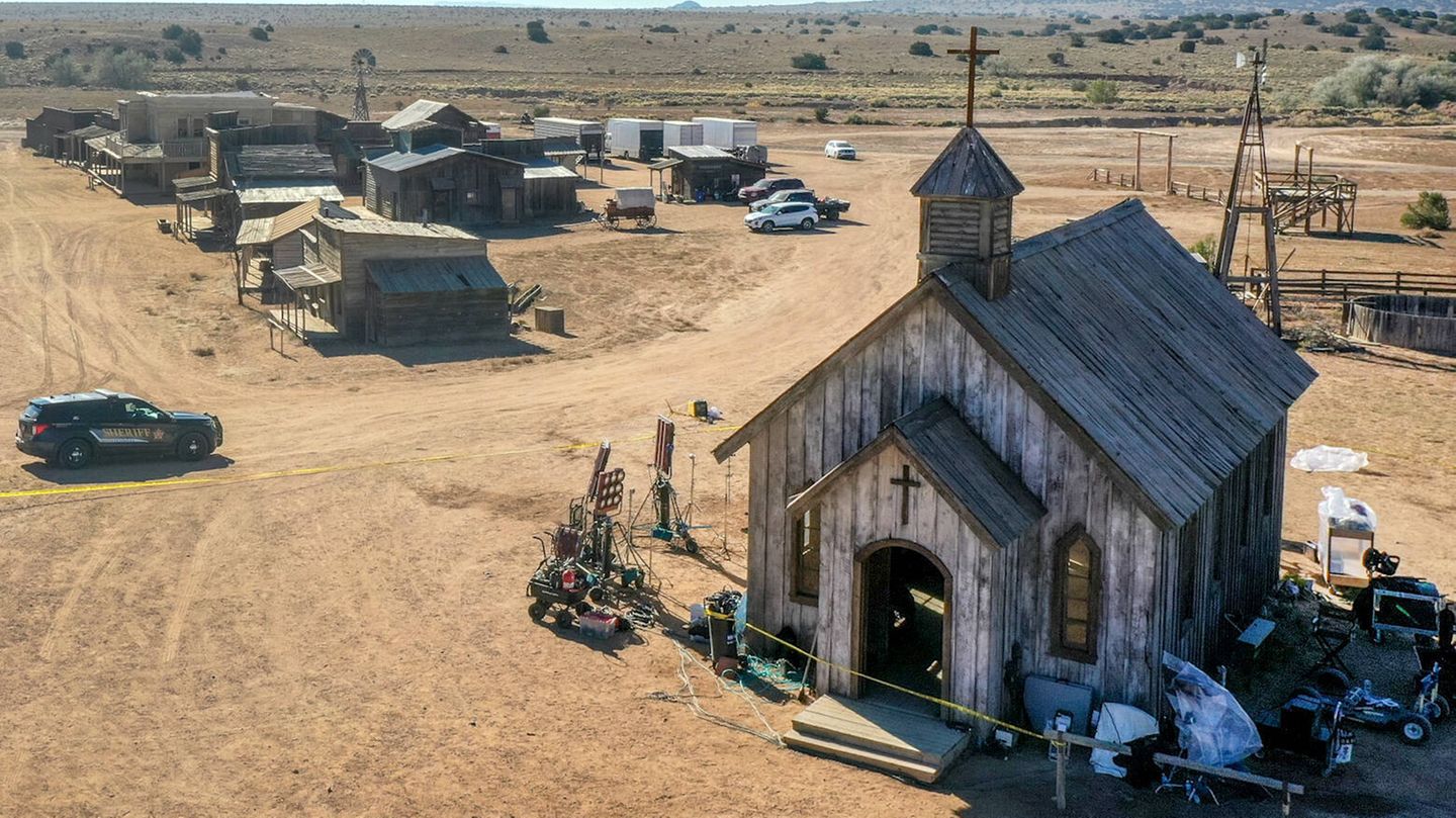 Das Filmset von Rust, bei dem die Kamerafrau Halyna Hutchins erschossen wurde