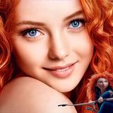 Die roten Locken hat Merida natürlich auch im Entwurf von Hidreley Diao behalten.