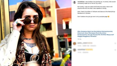 US-Rapperin Heather M. alias Razzlekhan