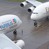 A380 Airbus MSN001 and A380 Emirates MSN272