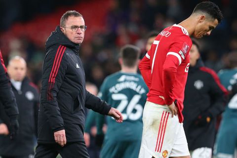 RALF RANGNICK CRISTIANO RONALDO MANCHESTER UNITED 04022022