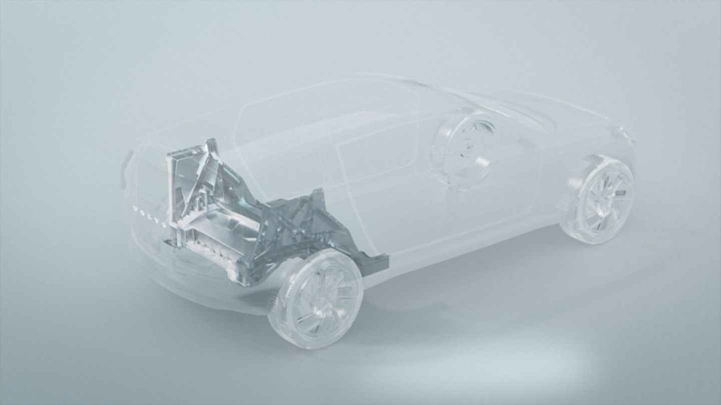 Das erste Mega Casting Bauteil wird das Heckteil der Bodengruppe für ein Elektromobil sein