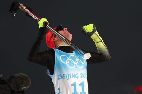 Im Schlusssprint vorgeprescht: Vinzenz Geiger kurz nach seinem Gold-Triumph