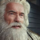 Nein, das ist nicht Charlton Heston als Moses, sondern Arnold Schwarzenegger als Zeus