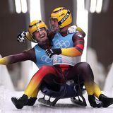 Gold im Doppelsitzer-Rodeln: Tobias Arlt (l.) und Tobias Wendl