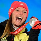 Silber im Skispringen: Katharina Althaus