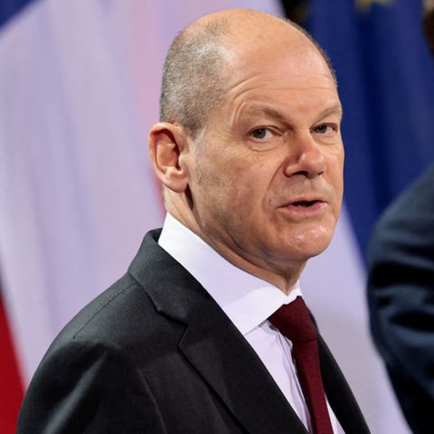 Olaf Scholz am Rednerpult