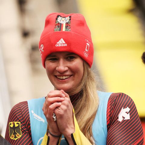 Natalie Geisenberger im Zielbereich in Yanquin