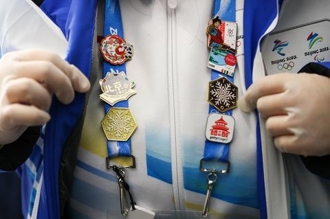 Sammler mit Pins