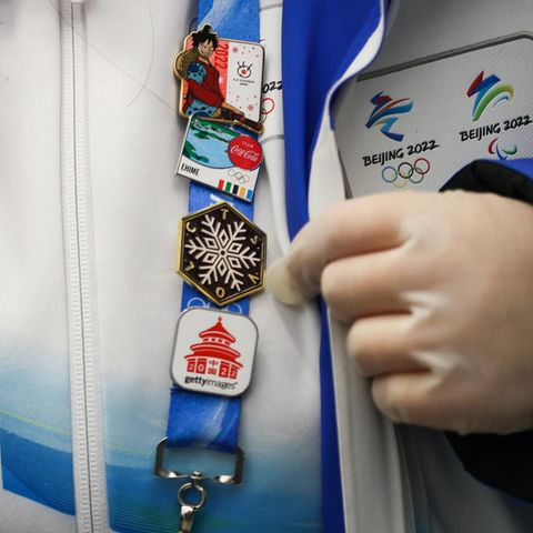 Sammler mit Pins