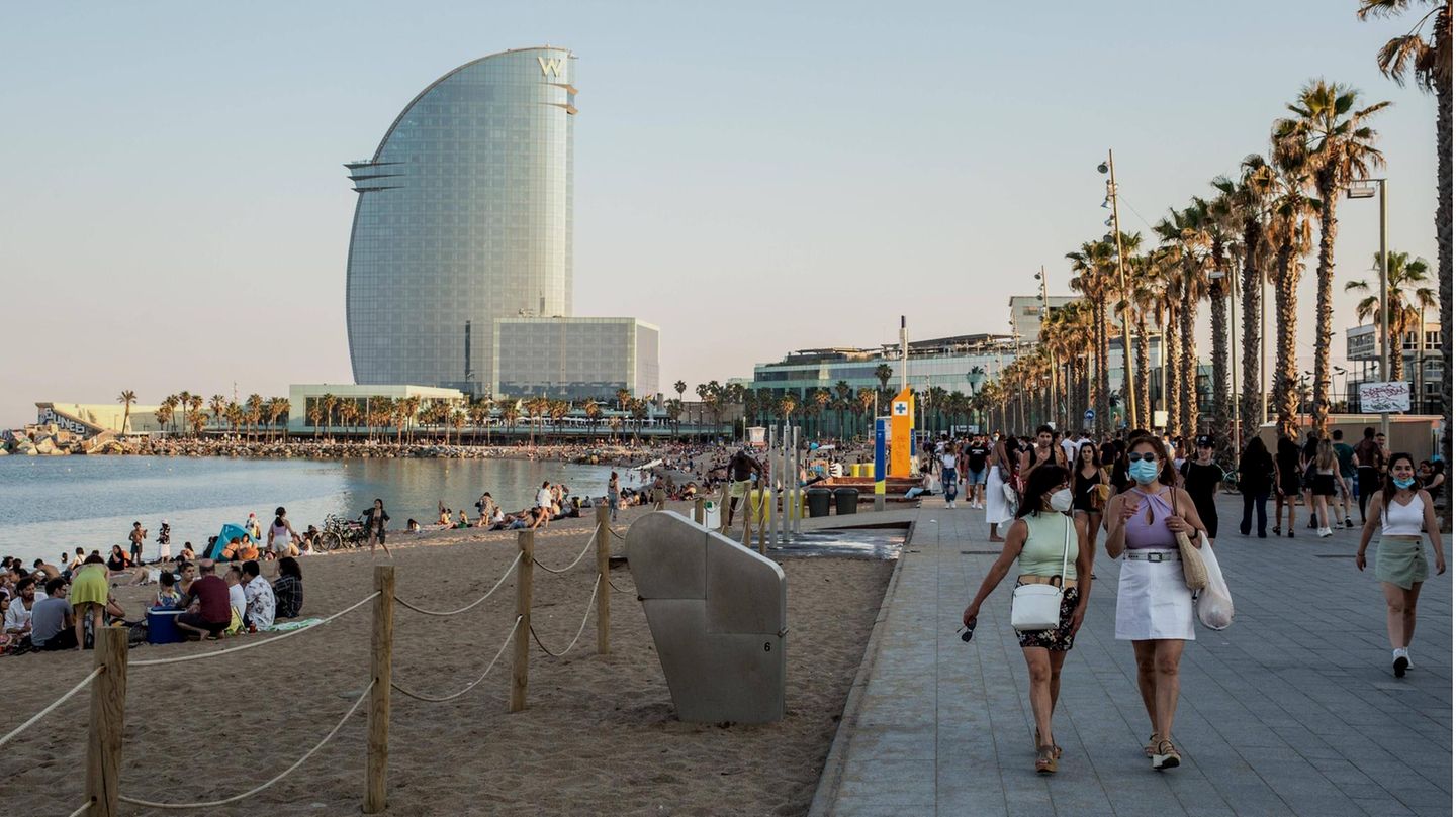 Strand in Barceloneta Strand in Barceloneta