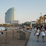 Strand in Barceloneta
