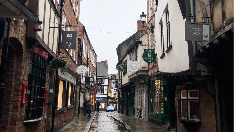 Harry Potter in der Realität: Die Gasse "The Shambles" in York sieht der Winkelgasse ähnlich.