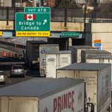 Covid-19-Protest an der US-kanadischen Grenze