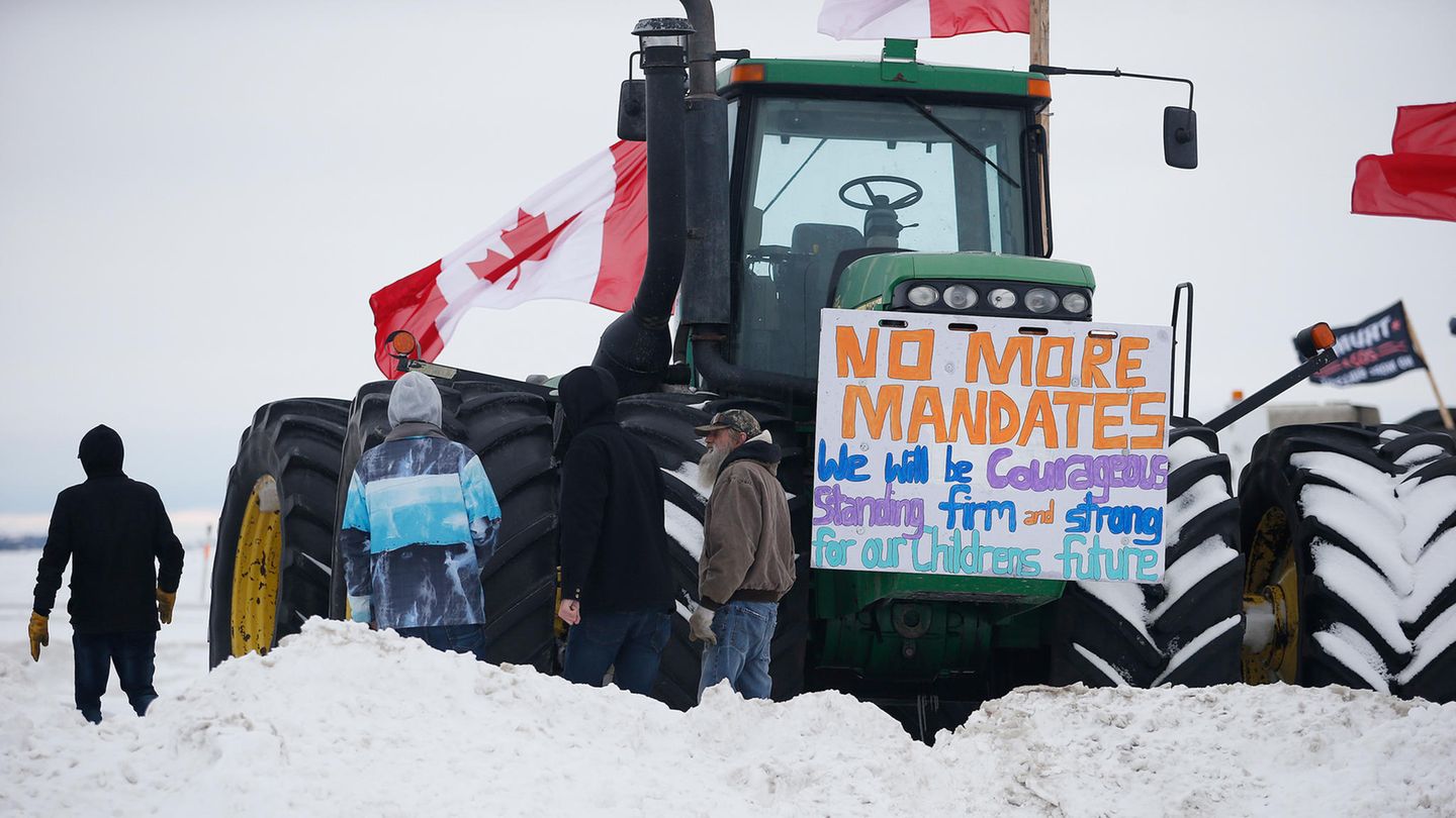 Covid-19-Protest in Emerson